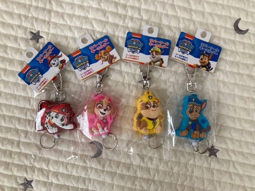 Amazon.co.jp: パウパトロール ラバーキーホルダー 4点セット